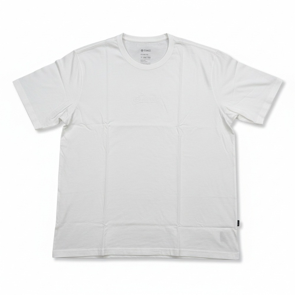 Stance‎ Studio Tee Mens XXL White Embroidered Logo Short Sleeve T-Shirt